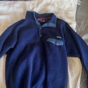 Vintage Patagonia pullover, synchilla, dark blue, US L